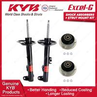 Pair Front KYB Shock Absorbers + Strut Top Mount Kit for BMW 3 Series E36 95-99