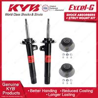 Pair Front KYB Shock Absorbers Strut Top Mount Kit for BMW 316 318 325 E46 99-07