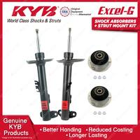 2x Front KYB Shock Absorbers + Strut Mount Kit for BMW 318i E36 M43B18 94-99