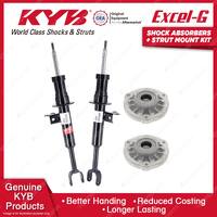 Pair Front KYB Shock Absorbers Strut Mount Kit for BMW 5 Series F10 Sedan 10-13