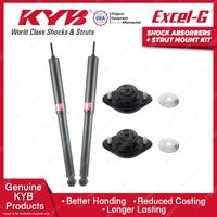 Pair Rear KYB Shock Absorbers + Strut Top Mount Kit for BMW 3 Series E30 83-90