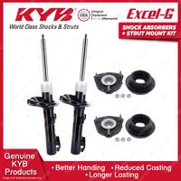 Pair Front KYB Shock Absorbers Strut Mount Kit for Ford Transit VM FWD Van 06-14