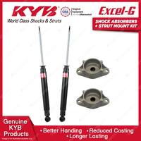 Pair Rear KYB Shock Absorbers Strut Top Mount Kit for Ford Kuga TE TF SUV 12-15