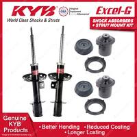 Pair Front KYB Shock Absorbers Strut Mount Kit for Holden Barina Combo Tigra XC 