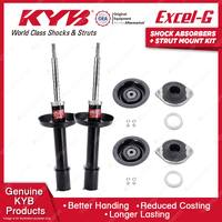 2x Front KYB Shock Absorbers Strut Mount Kit for Holden Combo SB C14SE Van 97-02