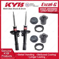 2x Front KYB Shock Absorbers + Strut Mount Kit for Holden Zafira TT Wagon 01-06