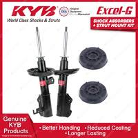 2x Front KYB Shock Absorbers + Strut Mount Kit for Holden Cruze JH 11-12