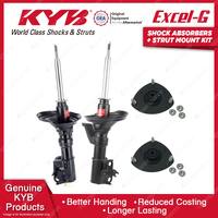 2x Front KYB Shock Absorbers + Strut Mount Kit for Honda CRV RD7 K24A1 SUV 01-05