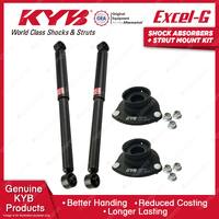 2x Front KYB Shock Absorbers + Strut Mount Kit for Honda Civic FB3 Sport 12-16