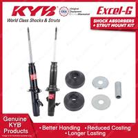 2x Front KYB Shock Absorbers + Strut Mount Kit for Honda Accord CB9 Wagon 92-94