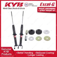 2 Rear KYB Shock Absorbers Strut Mount Kit for Honda Prelude BA8 BB1 BB2 BB5 BB6