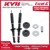 2x Rear KYB Shock Absorbers + Strut Mount Kit for Honda CRV RD1 4WD SUV 97-01