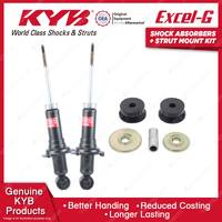 Pair Rear KYB Shock Absorbers Strut Top Mount Kit for Honda Civic ES1 EU3 00-06