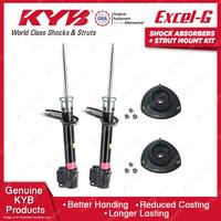 Pair Front KYB Shock Absorbers Strut Mount Kit for Hyundai Sonata Y3 Sedan 93-98