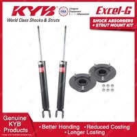 2 Rear KYB Shock Absorbers + Strut Top Mount Kit for Hyundai i30cw i30 FD 07-13