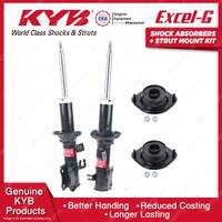 2x Front KYB Shock Absorbers Strut Mount Kit for Kia Rio BC A5D 1.5 I4 FWD 00-02