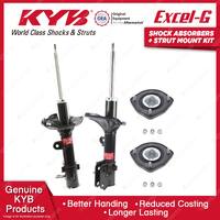 Pair Rear KYB Shock Absorbers Strut Top Mount Kit for Kia Sportage KM SUV 05-10