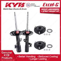 2x Front KYB Shock Absorbers + Strut Mount Kit for Lexus ES300 MCV30R 01-08