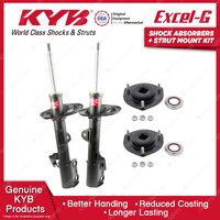 2x Front KYB Shock Absorbers + Strut Mount Kit for Lexus RX350 GGL15R SUV 09-12