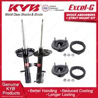 Pair Rear KYB Shock Absorbers Strut Mount Kit for Lexus RX330 MCU38 3MZ-FE 03-06