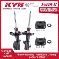 Front KYB Shock Absorbers Strut Mount Kit for Mazda 323 BJ Astina Protege 98-03