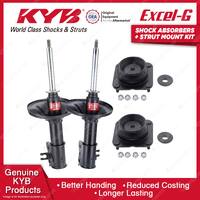 Pair Front KYB Shock Absorbers Strut Mount Kit for Mazda 626 MX-6 GE FS KL 91-97