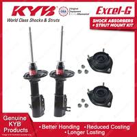 Pair Front KYB Shock Absorbers Strut Mount Kit for Mazda 323 BA Astina KF 94-98