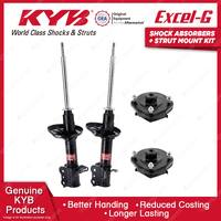 2 Rear KYB Shock Absorbers Strut Mount Kit for Mazda 323 BJ Astina Protege 98-03