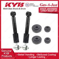 2 Rear KYB Shock Absorbers Strut Mount Kit for Mercedes-Benz A-Class W168 98-05