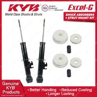 2 Rear KYB Shock Absorbers + Strut Mount Kit for Mini Cooper S R50 R52 R53 02-09