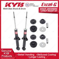 Pair Rear KYB Shock Absorbers Strut Mount Kit for Mitsubishi ASX XA XB SUV 10-ON