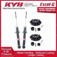 2x Rear KYB Shock Absorbers + Strut Mount Kit for Nissan Maxima A33 VG30DE 99-03