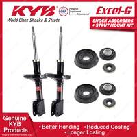 Pair Front KYB Shock Absorbers Strut Mount Kit for Renault Kangoo X76 Van 04-10