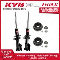 Pair Front KYB Shock Absorbers Strut Mount Kit for Renault Trafic L1H1 Van 04-07