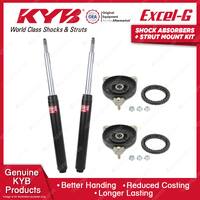 Pair Front KYB Shock Absorbers Strut Mount Kit for Saab 900 FWD Hatchback 93-99