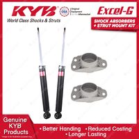 Pair Rear KYB Shock Absorbers Strut Mount Kit for Skoda Superb 3T TDI TSI 08-ON