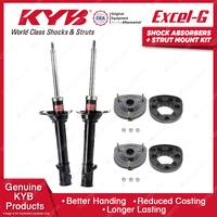 2 Rear KYB Shock Absorbers Strut Mount for Subaru Forester SG9 EJ251 EJ253 02-06