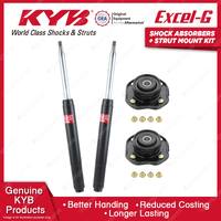 2x Front KYB Shock Absorbers + Strut Mount Kit for Toyota MR2 SW20R 3SGE 90-99