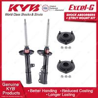 2 Rear KYB Shock Absorbers Strut Mount Kit for Toyota Celica ST162R ST165R 86-89