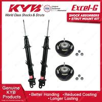 Pair Front KYB Shock Absorbers + Strut Top Mount Kit for Ford Territory SZ 11-16