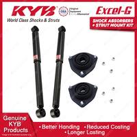 Pair Front KYB Shock Absorbers + Strut Mount Kit for Hyundai Veloster FS 14-on