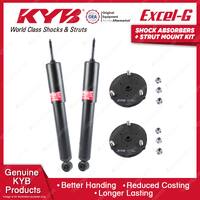 Pair Front KYB Shock Absorbers + Strut Mount Kit for ISUZU D-MAX SX TFR 08-12