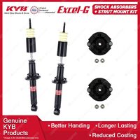 Pair Rear KYB Shock Absorbers Strut Top Mount Kit for Toyota Starlet EP82 EP91R