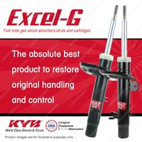 2x Front KYB Excel-G Strut Shock Absorbers for Citroen DS3 1.4 I4 FWD Hatchback