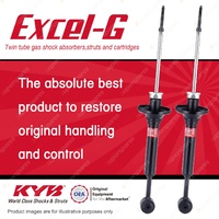 2x Rear KYB Excel-G Shock Absorbers for Ford Festiva WB WD WF I4 FWD All Styles