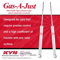 2x Rear KYB Gas-A-Just Shock Absorbers for Ford Fiesta WP WQ WS I4 DT4 FWD All