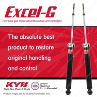 2x Rear KYB Excel-G Shock Absorbers for Holden Barina MJ Spark B12D 1.2 I4 FWD