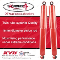 2x Rear KYB SKORCHED 4'S Shock Absorbers for Holden Colorado RG LWH 2.8 DT4 4WD