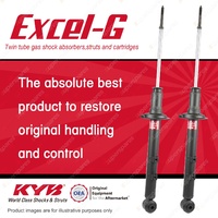 2x Rear KYB Excel-G Shock Absorbers for Hyundai Lantra J1 G4CR 1.6 I4 FWD Sedan