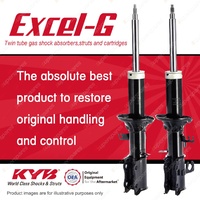 2x Front KYB Excel-G Strut Shock Absorbers for KIA Rio BC A5D 1.5 D4 FWD 02-05